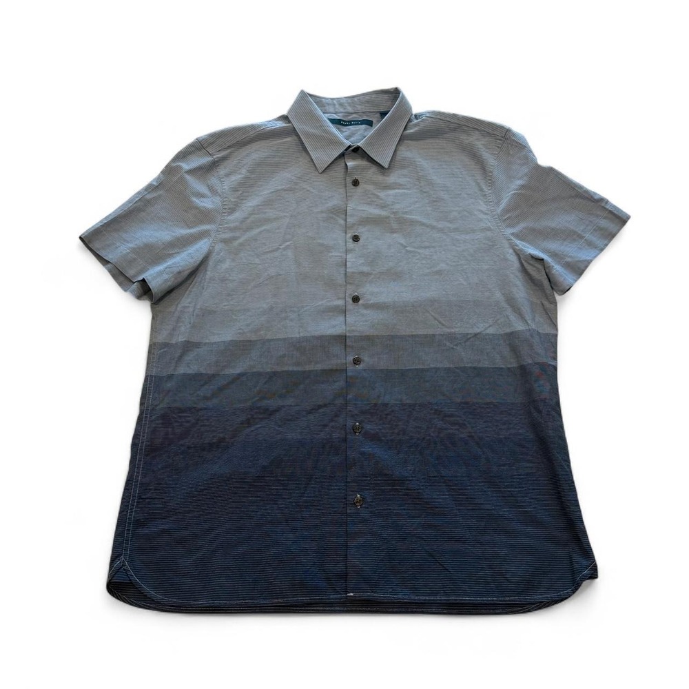 Perry Ellis Men's Blue Ombré Button Up